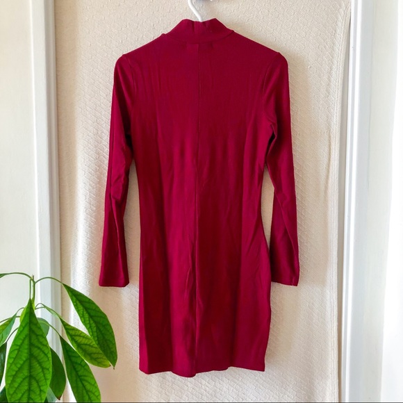 Dynamite Bodycon Mock Neck Mini Dress - Picture 4 of 6